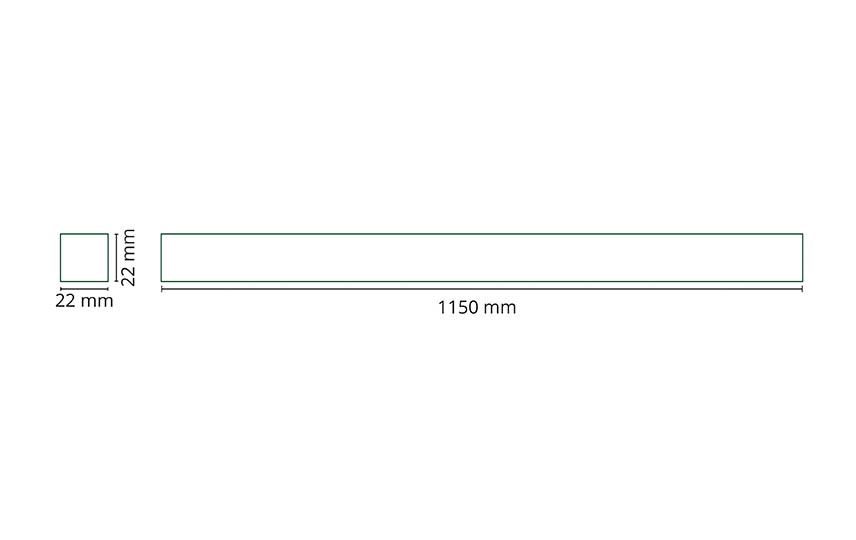 Zip 230V Borstat stål Fasskena 1,15m