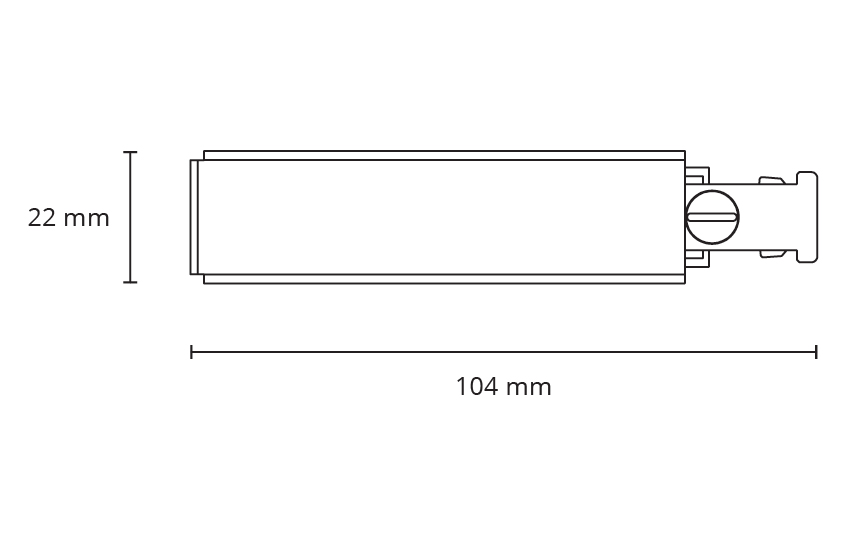 Zip 230V slim Vit Elanslutning