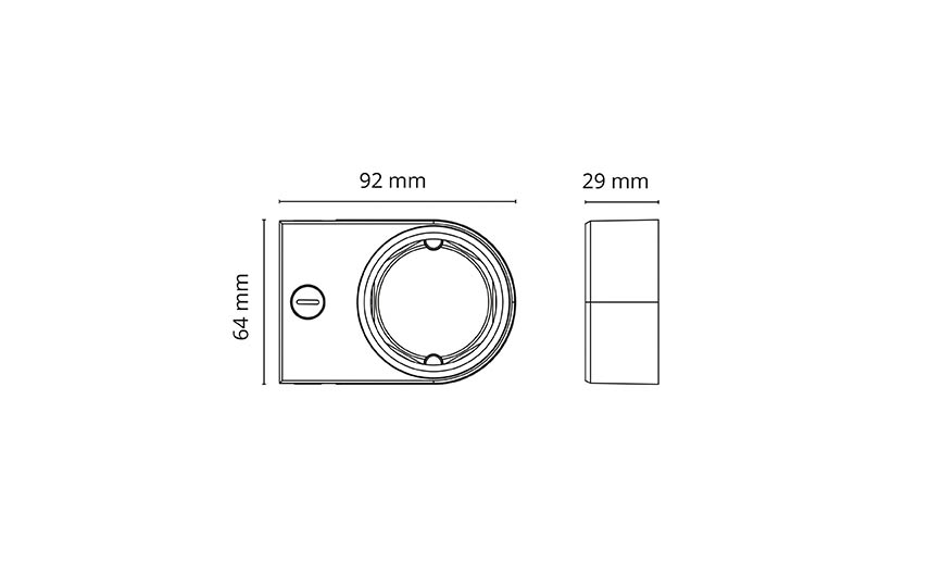 Zip Star 1-Fas Borstat stål 440lm 2700K Ra>90 Bakkantsdimmer