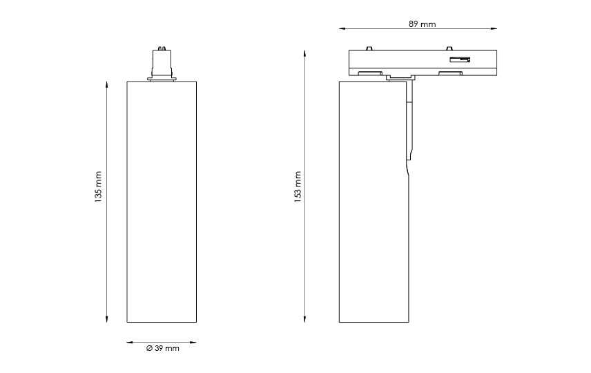 Zip Tube Micro Hvid 370lm 3000K Ra 98 Bagkantsdæmp