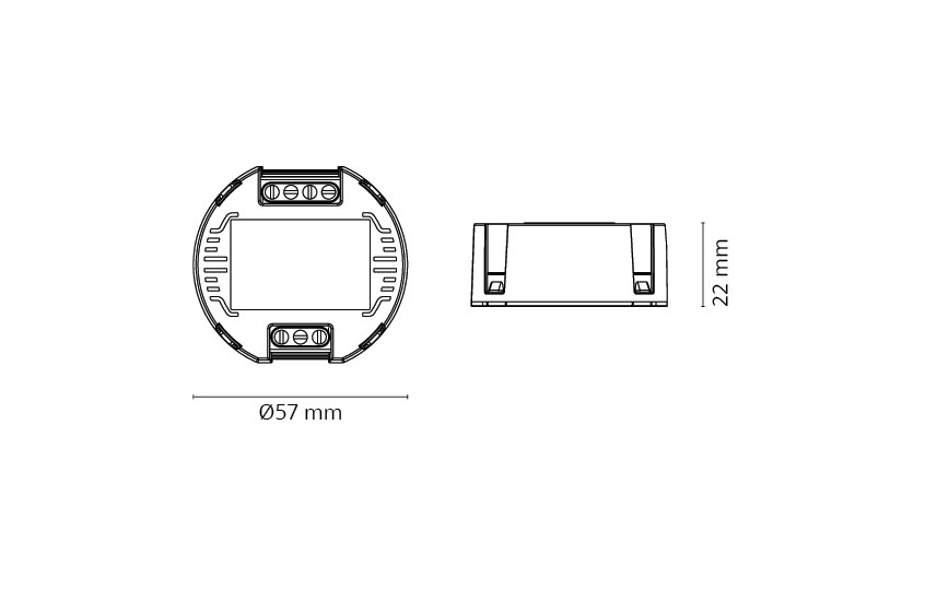 Nano White Driver 9W 350mA 1-10V / Push Dim