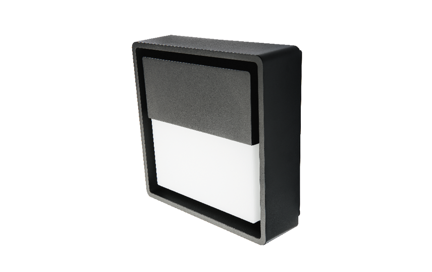 Frame Square Wall Svart 300lm 3000K Ra>80 Bakkantsdimmer