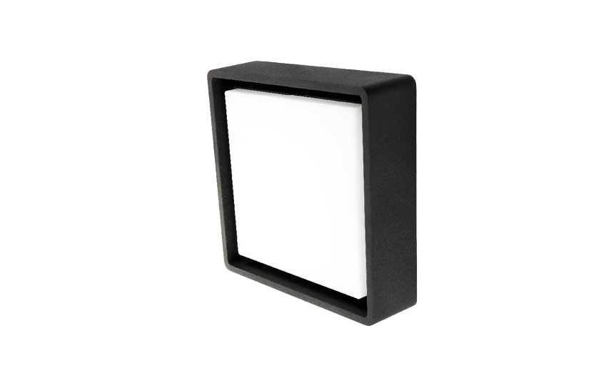 Frame Square Svart 630lm 3000K Ra>80 Bakkantsdimmer