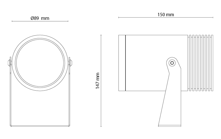 Hovden Grafit Maxi 2010lm 3000K Ra>80 Bakkantsdimmer