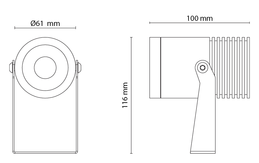 Hovden Grafiet Midi 1140lm 3000K Ra>80 Faseafsnijding