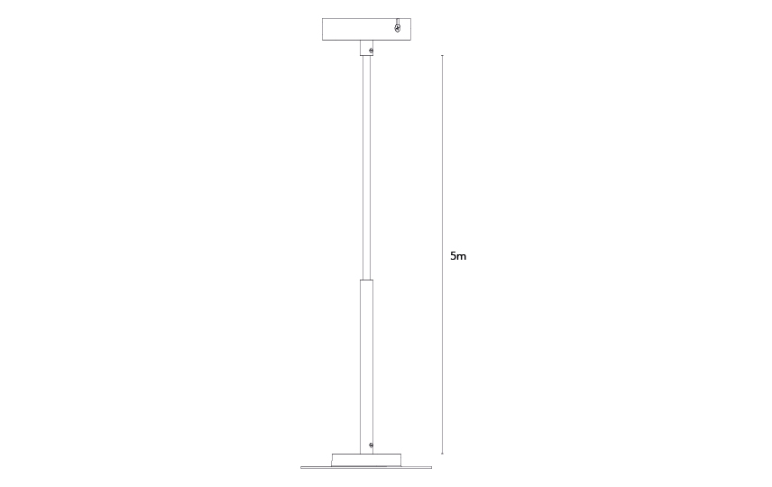 Disc/Frosta Hvit Pendel Adapter Aluminium