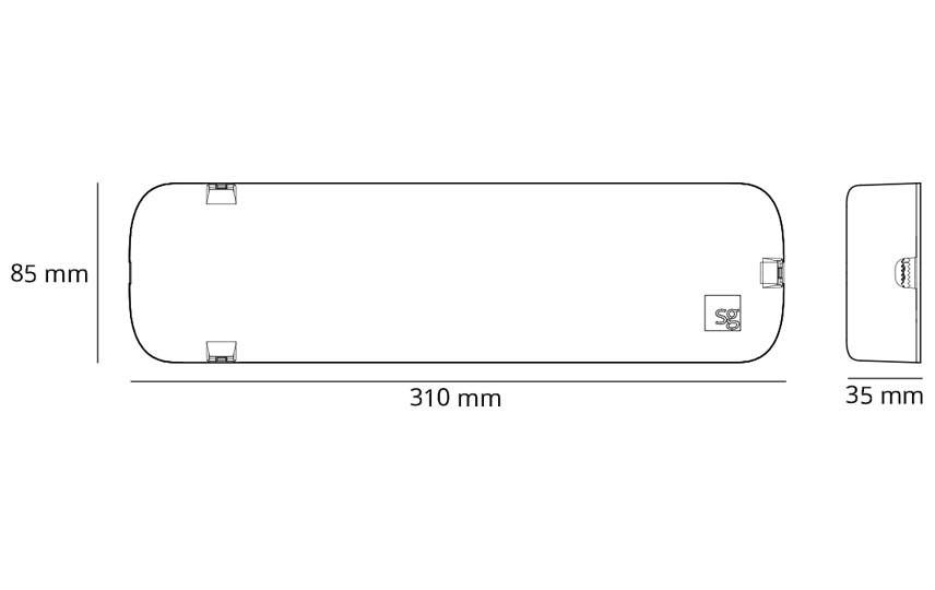 SG Hvid Driver 24V 150W Bagkantsdæmp