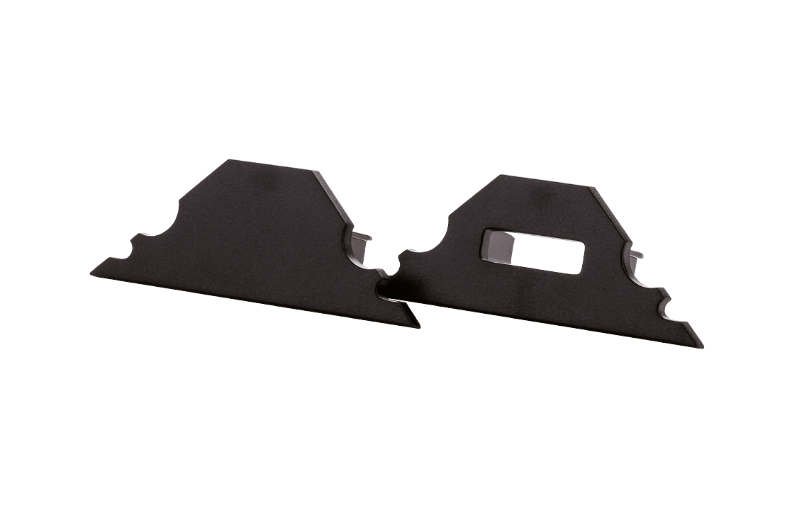 StripLine Schwarz Endstück ecke kit Polycarbonat (PC)