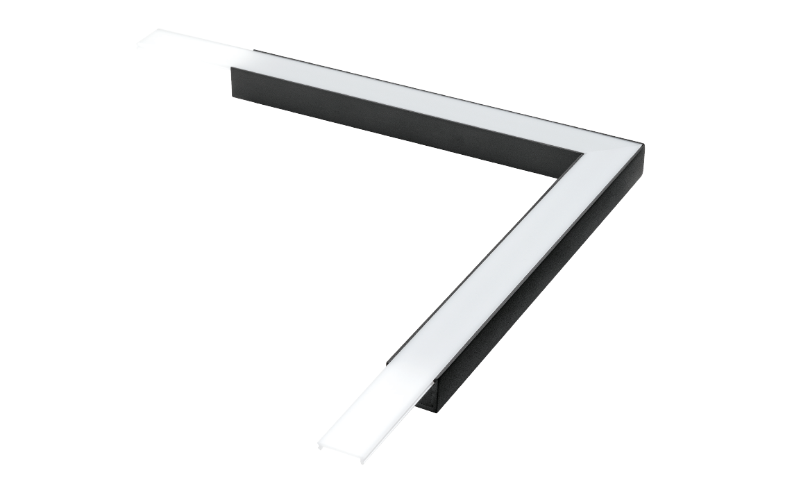 StripLine Schwarz profil anbau ecke