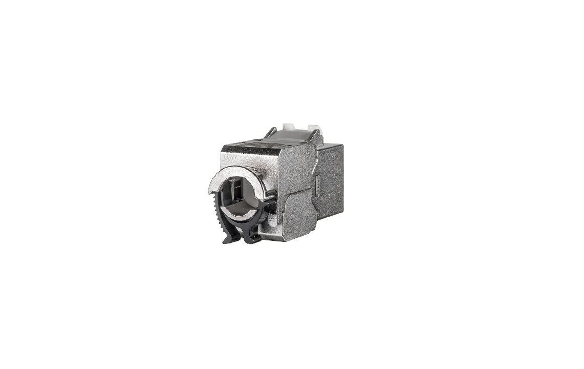 RJ45 JACK CAT6A Silver Shielded