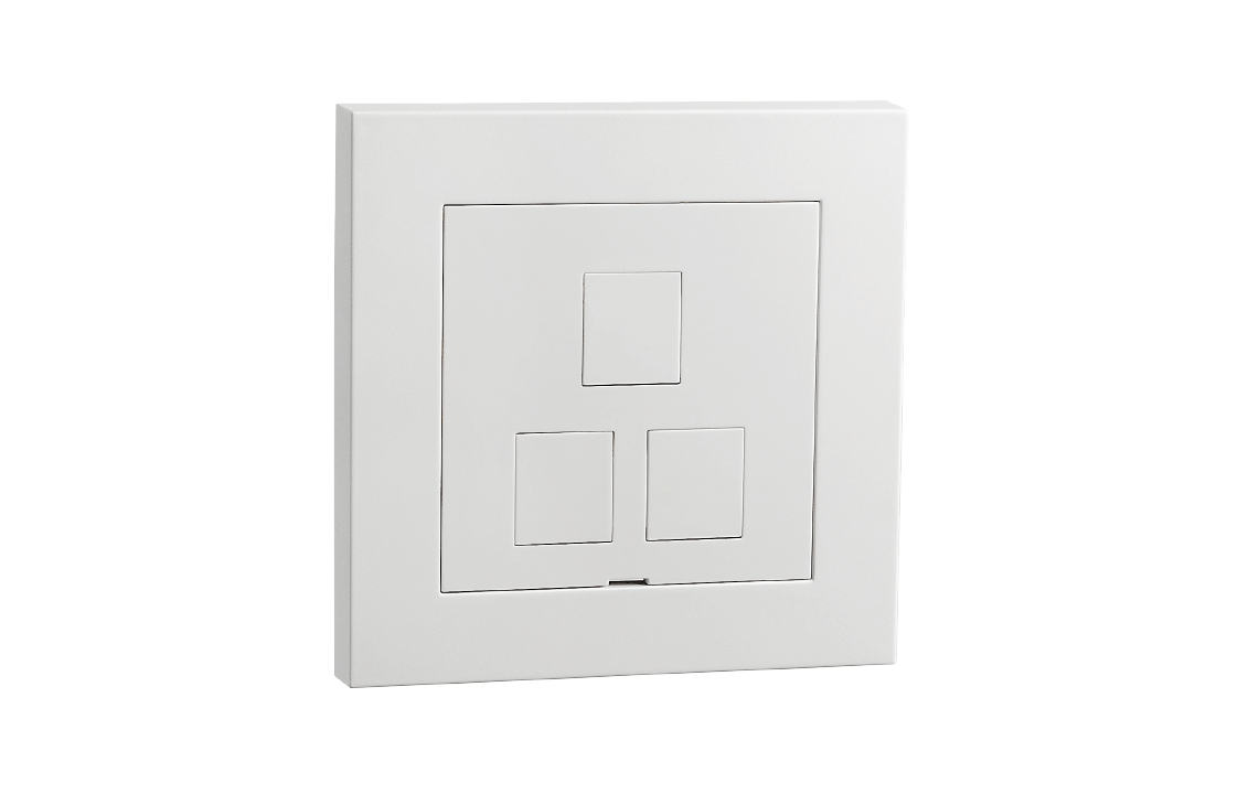 Modularuttak Hvit 3X Keystone