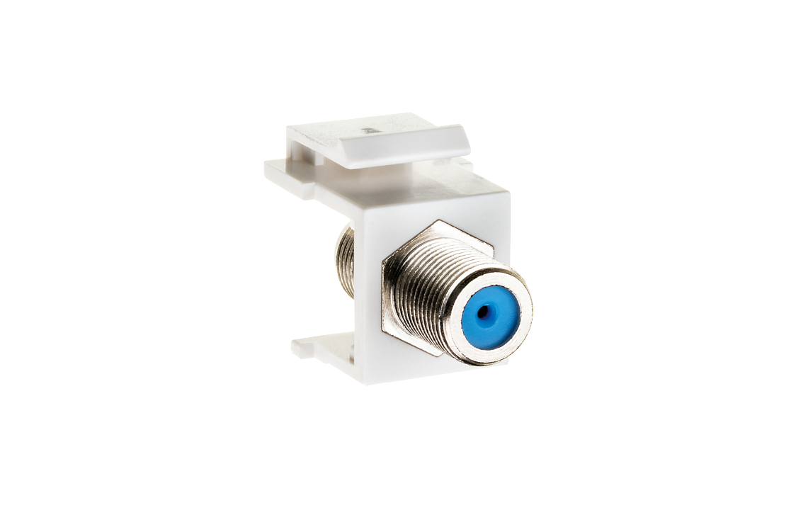 Keystone White F-connector
