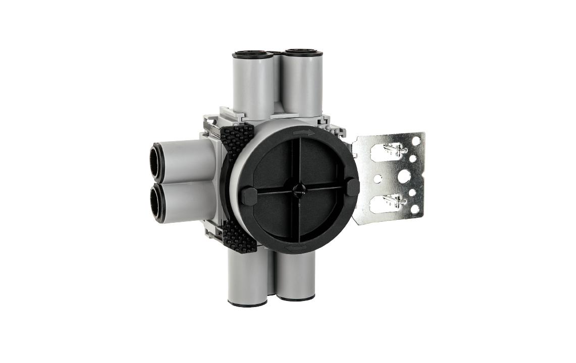 Veggboks 9-24mm 8-løp stender Grå Enkel