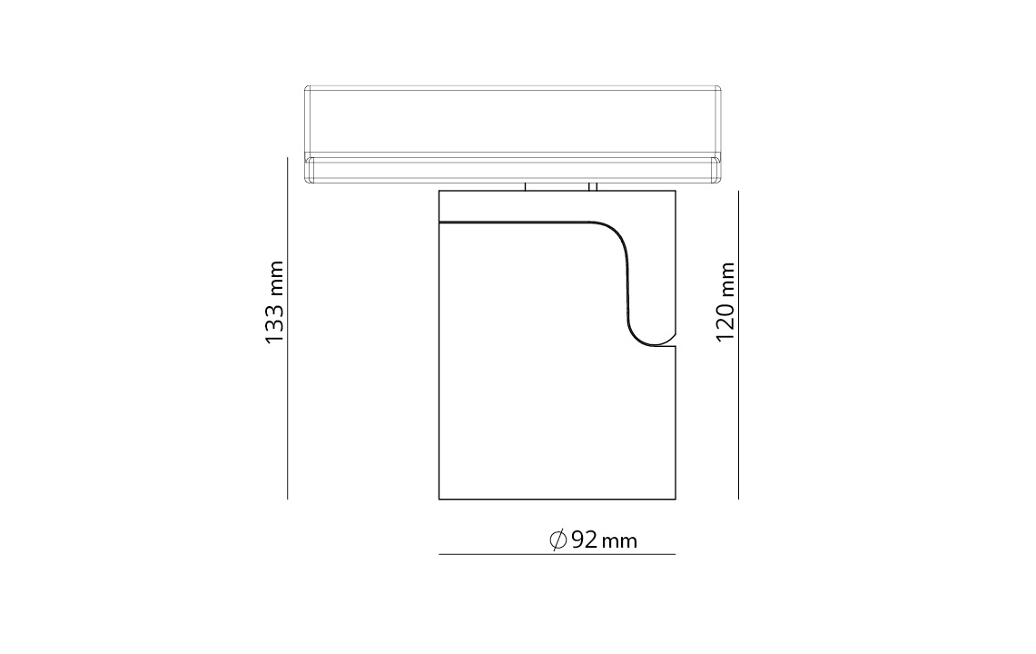 Aneto 3 Fase Sort 2520lm 3000K Ra>90 On/Off