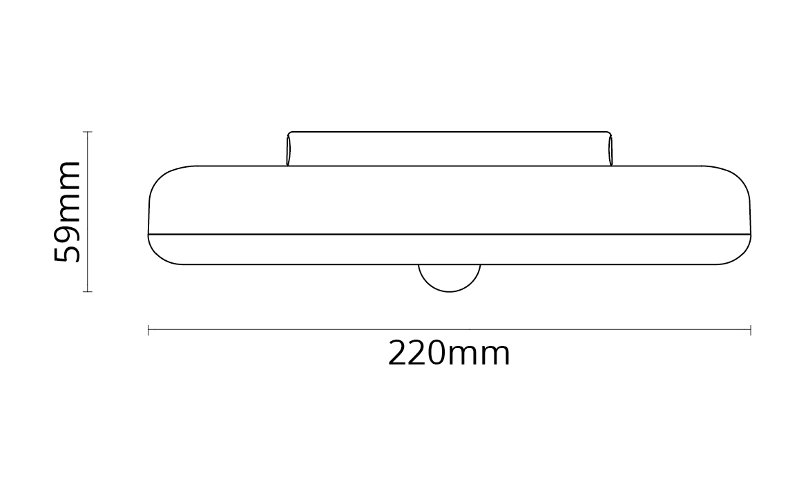 Etne Vit 790lm 3000K Ra>80 PIR Sensor