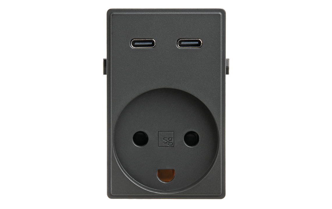USB C udtag +S USB C udtag +S