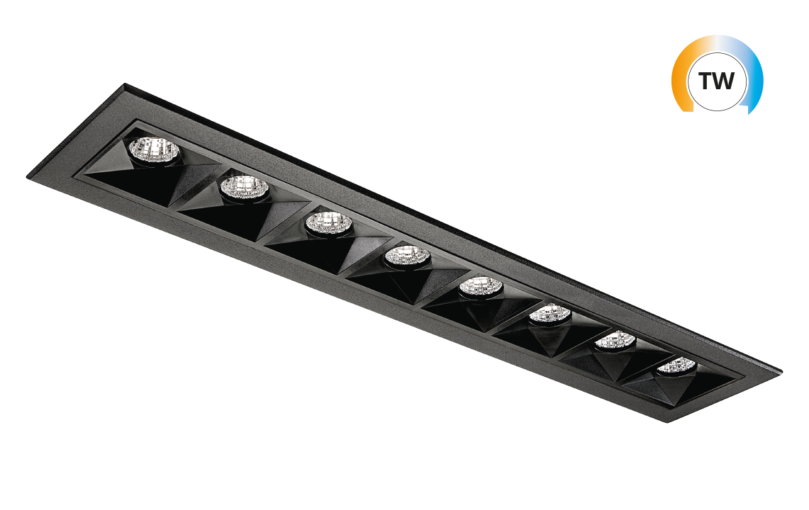 Inspire R Schwarz 300 970lm (@4000K) 2000-4000K Ra>90 Tunable White LEDDim