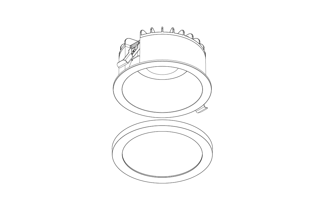 Rax 150  Vit Glas klar IP44