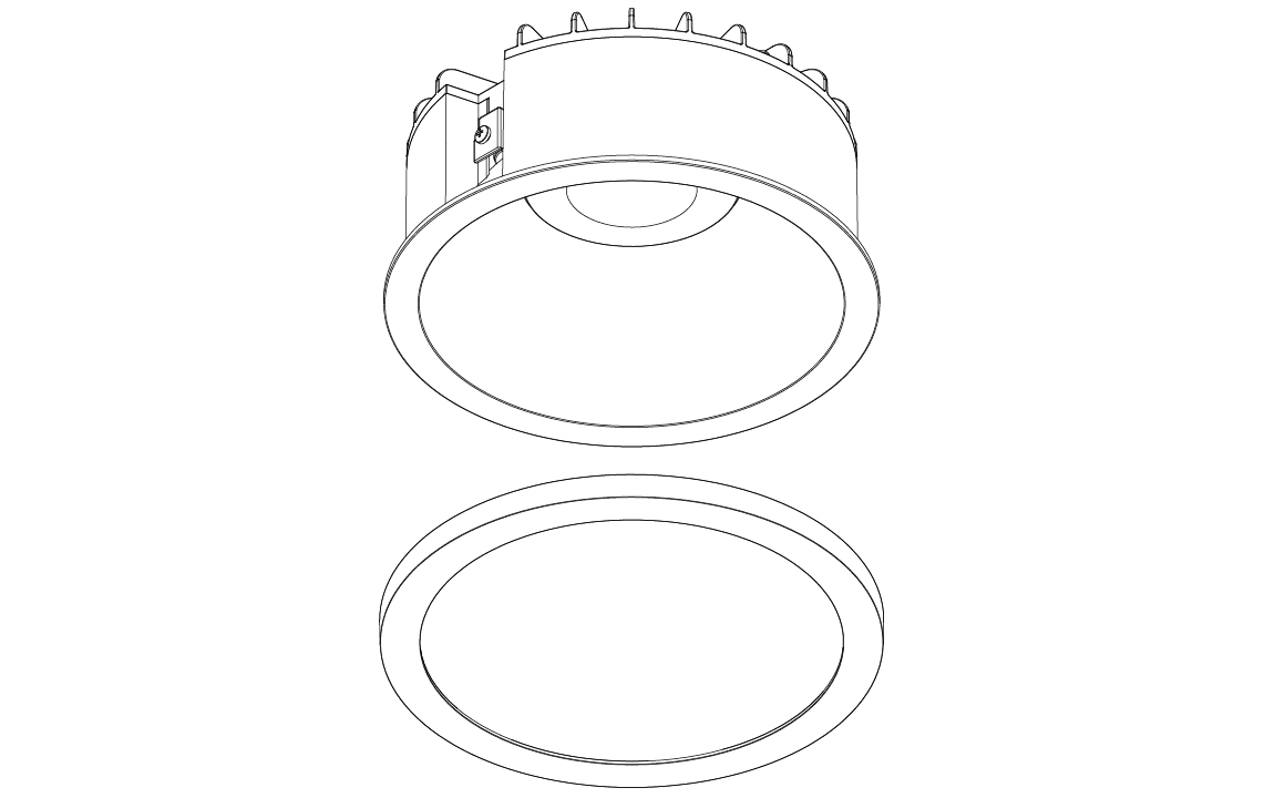 Rax 200  Svart Glas klar IP44