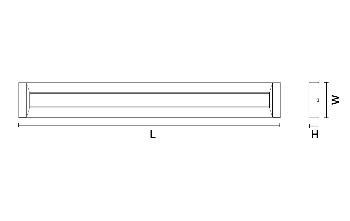 EcoLine 1200 Hvid 4120lm 4000K Ra>80 On/Off