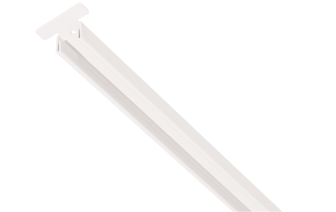 T-profil Hvid Ophængsskinne 600mm