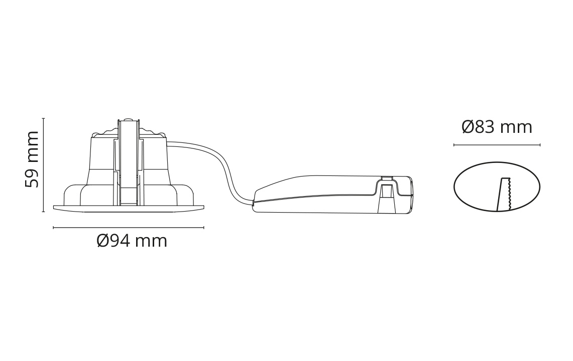 Junistar Bio Vit 520lm 3000K Ra>90 Bakkantsdimmer