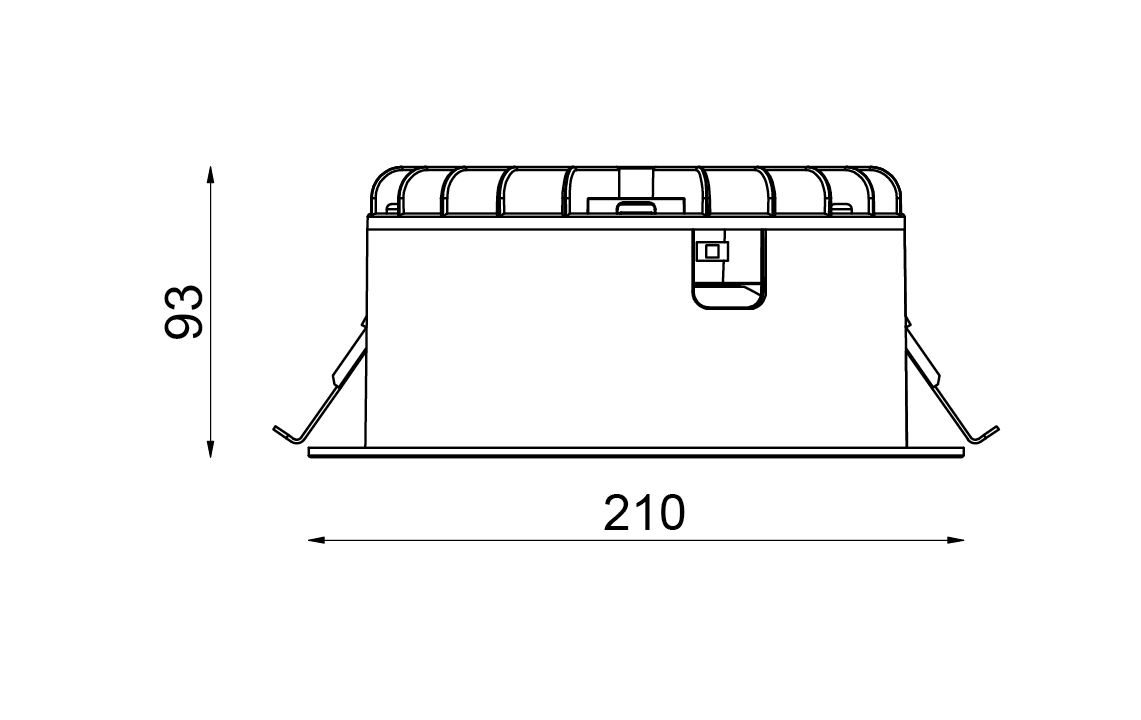 Rax Eco 180-190 Hvid 3000/4000K Ra>80 Bagkantsdæmp