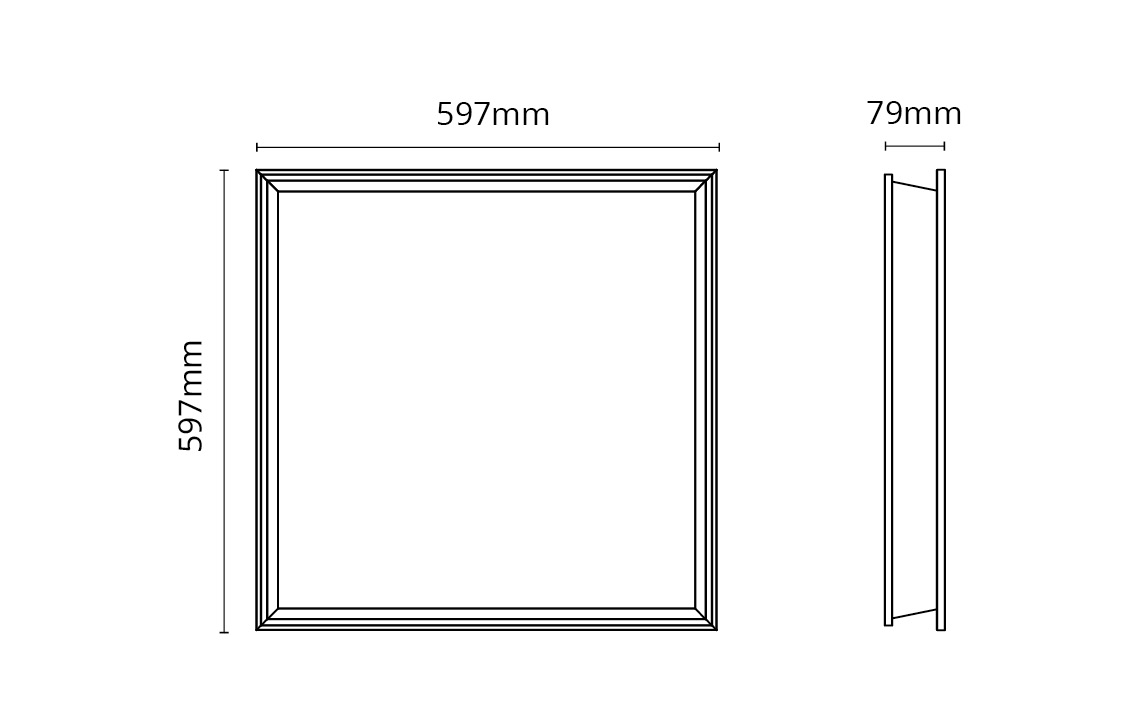 Sense Decor Sky Vit 600x600 Aluminium