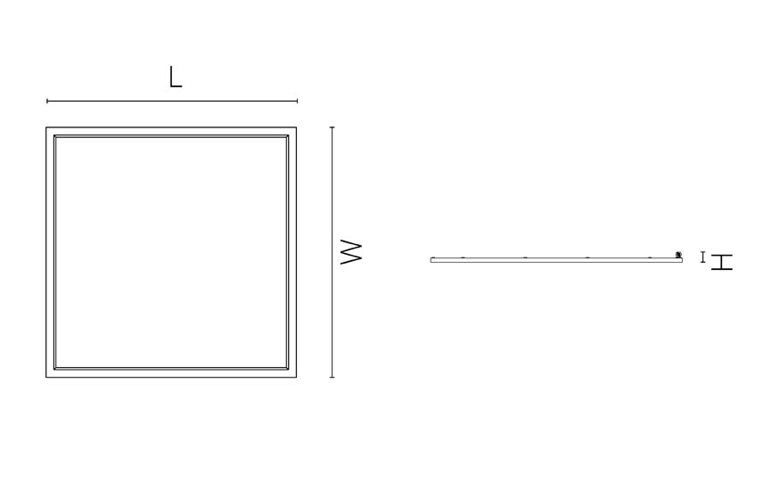 Sense Pro 600x600 Blanc 4000K Ra>90
