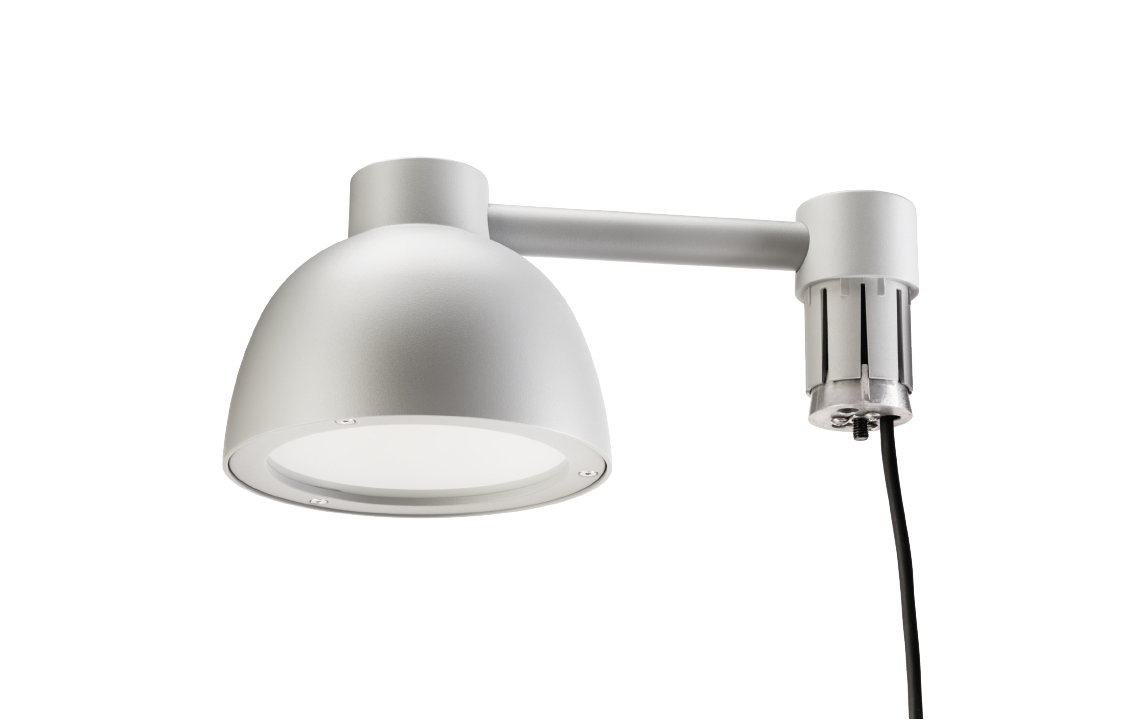 Herning Mini Ø60 Grau Mastkopf 580/620/1220/1300lm 3000/4000K Ra>80 Phasenabschnittsdimmung