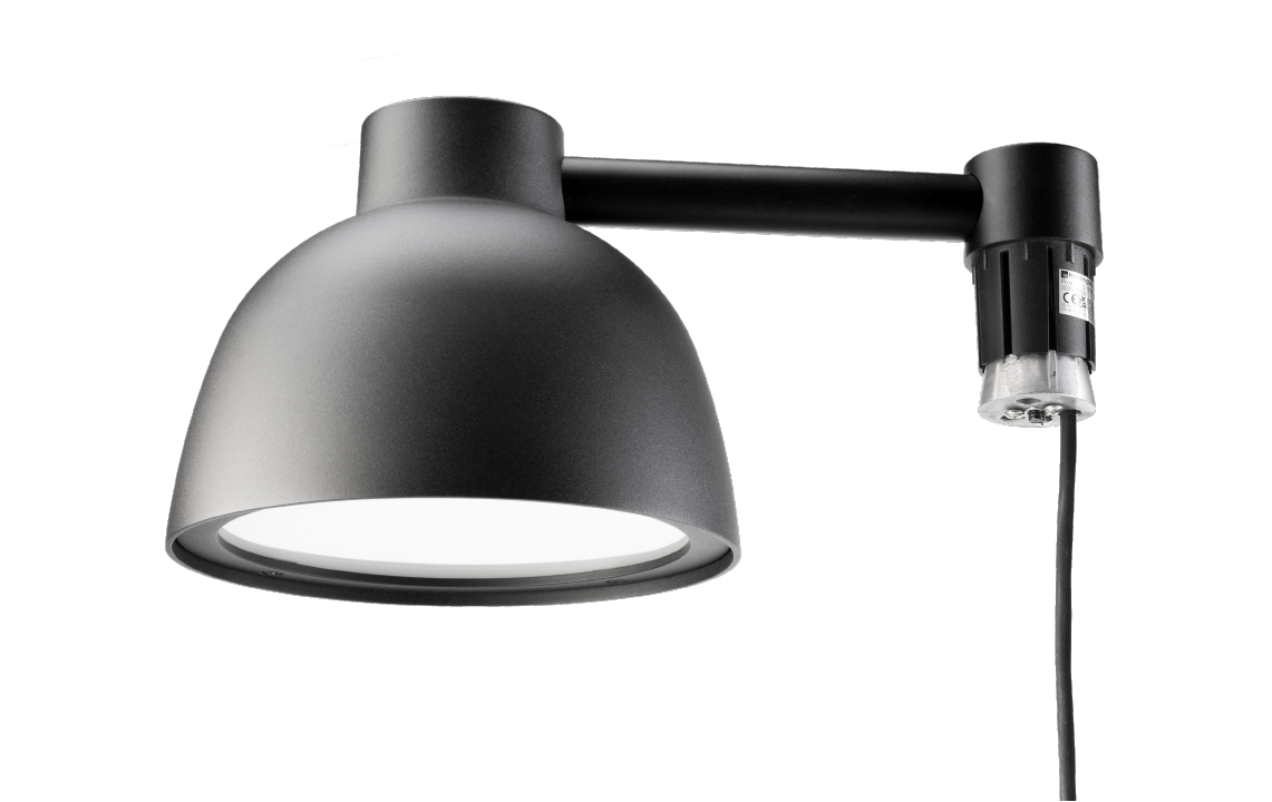 Herning Midi Ø60 Schwarz Mastkopf 1060/1140/1770/1920lm 3000/4000K Ra>80 Phasenabschnittsdimmung