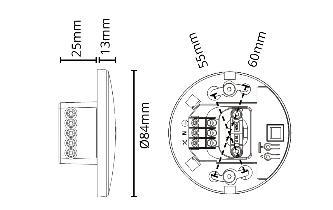 Leddim Smart Ceiling Hvid 200VA