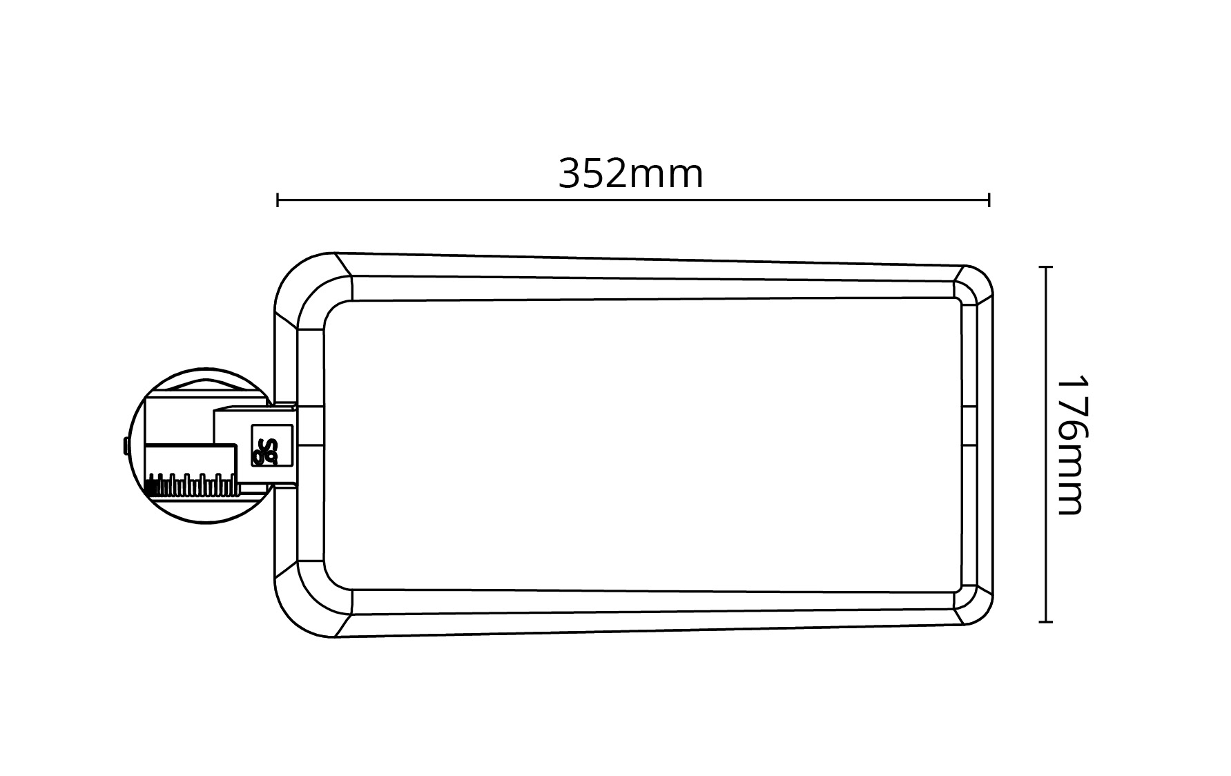 Fenes Maxi Lens 2 6350lm 3000K Ra>70 On/Off