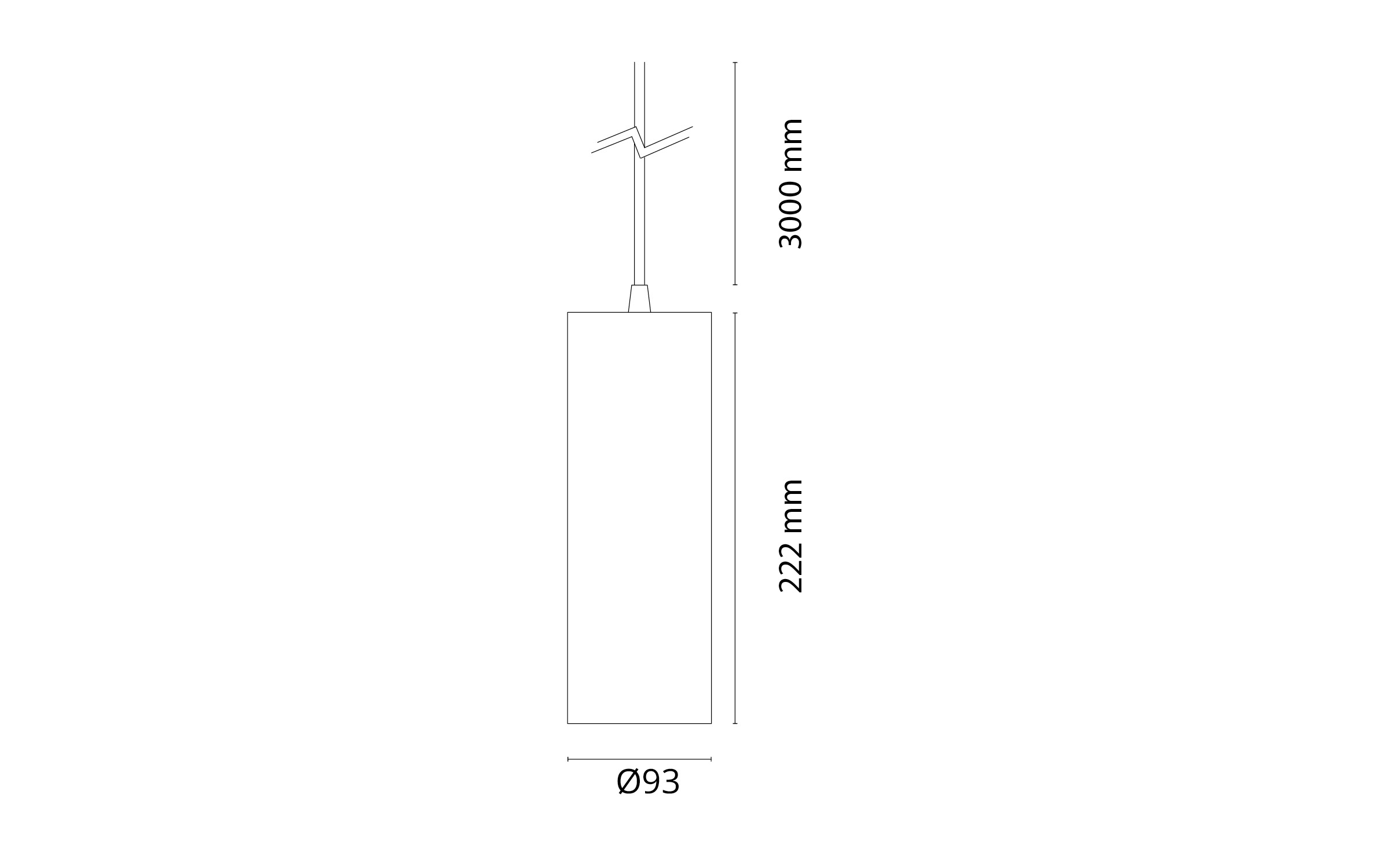 Tube Eco Suspension Blanc 2350lm 3000K Ra>90 Coupure de phase descendante
