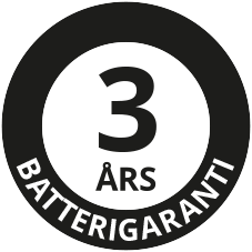 5 år, batteri: 3 år