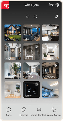 SG Smart App front page