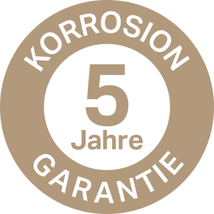 5 Jahre corrosion warranty