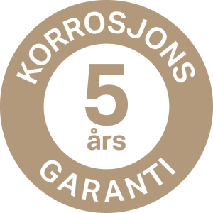 5 år corrosion warranty