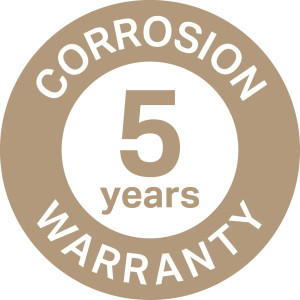 5 years corrosion warranty